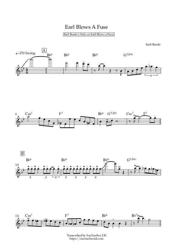 Earl Blows a Fuse Transcription