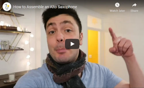 How to assemble an alto saxophone